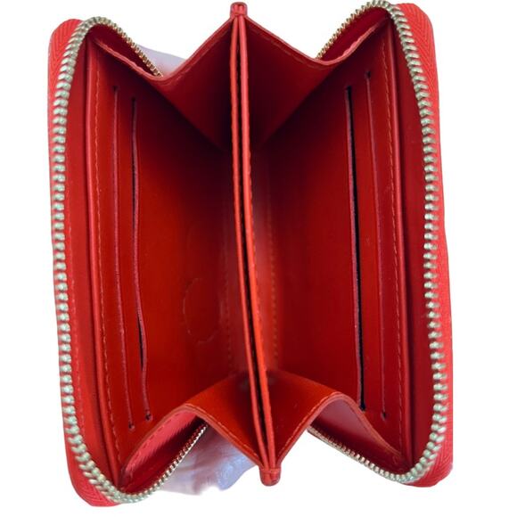 Louis Vuitton Vernis Compact Zippy Wallet Orange Patent Leather TH2029 France - Picture 8 of 13